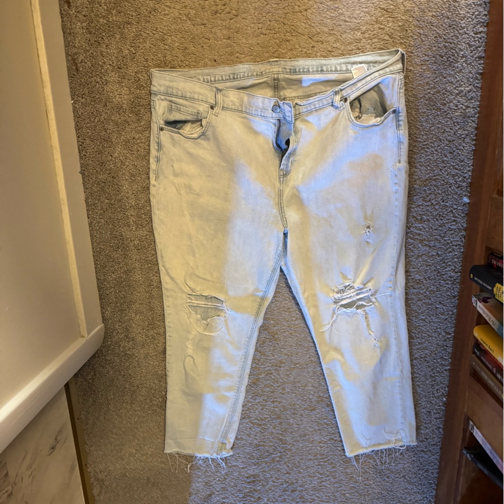 Old Navy Light Blue Boyfriend Straight Leg Jeans